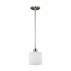 Sea Gull Canfield 1-LT Mini-Pendant - Brushed Nickel - 6128801-962