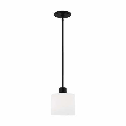 Sea Gull Canfield 1-LT Mini-Pendant - Midnight Black - 6128801-112