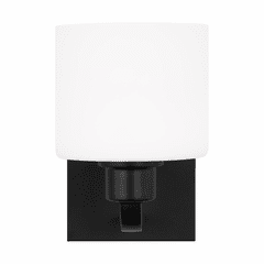 Sea Gull Canfield 1-LT Wall / Bath Sconce - Midnight Black - 4128801-112