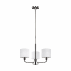 Sea Gull Canfield 3-LT Chandelier - Brushed Nickel - 3128803-962