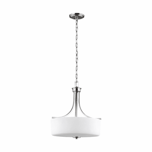 Sea Gull Canfield 3-LT Pendant - Brushed Nickel - 6528803-962