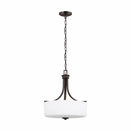 Sea Gull Canfield 3-LT Pendant - Burnt Sienna - 6528803-710
