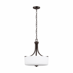 Sea Gull Canfield 3-LT Pendant - Burnt Sienna - 6528803-710