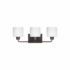Sea Gull Canfield 3-LT Wall/Bath Light - Burnt Sienna - 4428803-710