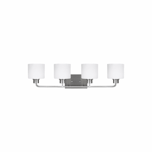 Sea Gull Canfield 4-LT Wall/Bath Light - Brushed Nickel - 4428804-962