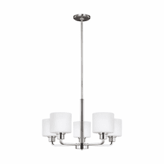 Sea Gull Canfield 5-LT Chandelier - Brushed Nickel - 3128805-962