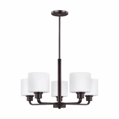 Sea Gull Canfield 5-LT Chandelier - Burnt Sienna - 3128805-710
