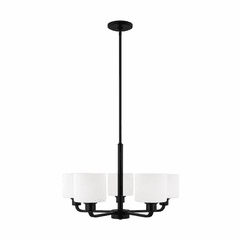 Sea Gull Canfield 5-LT Chandelier - Midnight Black - 3128805EN3-112