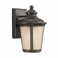 Sea Gull Cape May 1-LT Outdoor Wall Lantern - Burled Iron - 88240-780