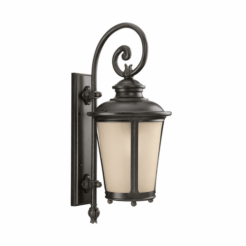 Sea Gull Cape May Large LED Outdoor Wall Lantern - Burled Iron - 8824291S-780
