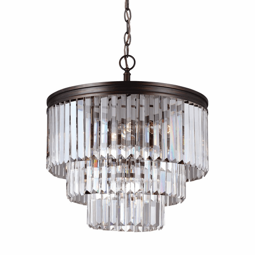 Sea Gull Carondelet 4-LT Chandelier - Burnt Sienna - 3114004-710