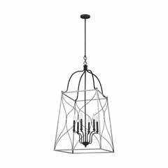 Sea Gull Carra Large 6-LT Hall/Foyer Light - White Wash - 6531506-808 Sea Gull Carra Large 6-LT Hall/Foyer Light - White Wash - 6531506-808