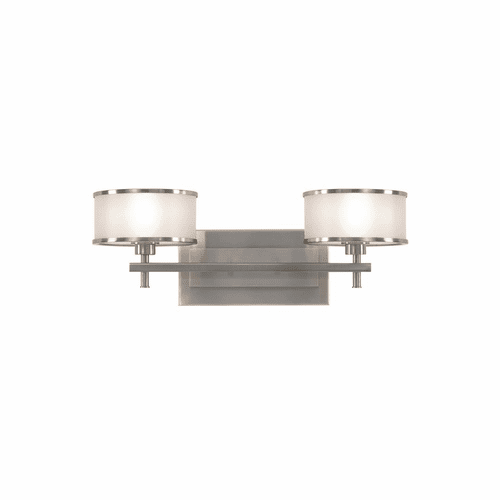 Sea Gull Casual Luxury 2-LT Vanity Fixture - Brushed Steel - VS13702-BS