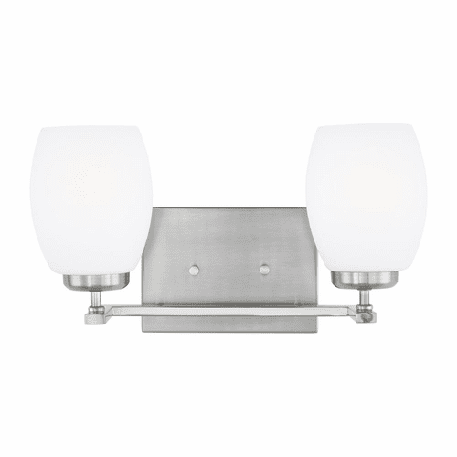 Sea Gull Catlin 2-LT Bath Light - Nickel - 4418502-962