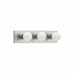 Sea Gull Center Stage 3-LT Wall/Bath Light - Brushed Stainless - 4737-98