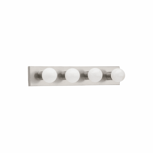 Sea Gull Center Stage 4-LT Wall/Bath Light - Brushed Stainless - 4738-98