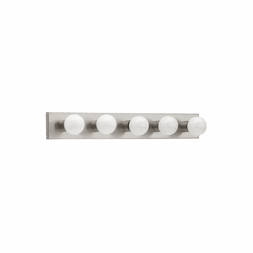 Sea Gull Center Stage 5-LT Wall/Bath Light - Brushed Stainless - 4735-98