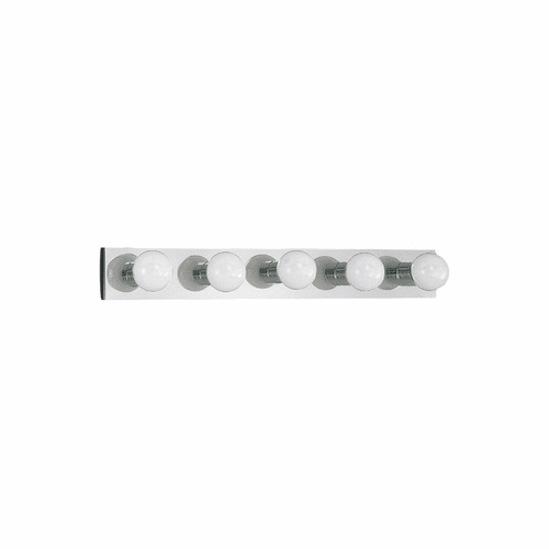 Sea Gull Center Stage 5-LT Wall/Bath Light - Chrome - 4735-05