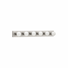 Sea Gull Center Stage 6-LT Wall/Bath Light - Brushed Stainless - 4739-98
