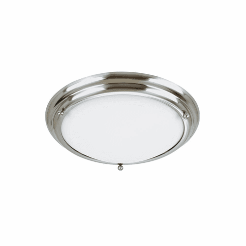 Sea Gull Centra Large 3-LT Ceiling Flush Mount - Brushed Stainless - 77033EN3-98