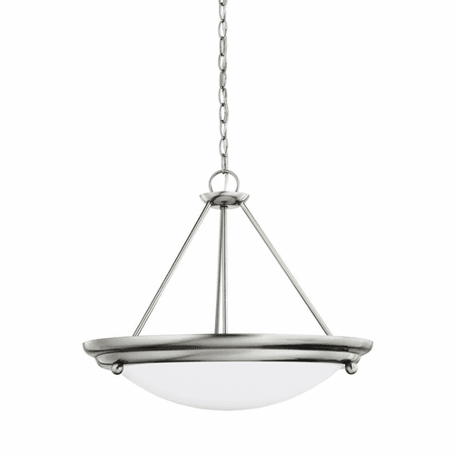 Sea Gull Centra LED Semi-Flush Convertible Pendant - Stainless - 6913393S-98