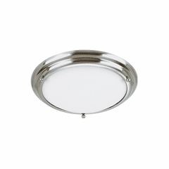 Sea Gull Centra Small 2-LT Ceiling Flush Mount - Brushed Stainless - 77087EN3-98