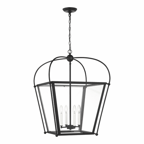 Sea Gull Charleston Medium 4-LT Foyer Light - Midnight Black - 5291004-112