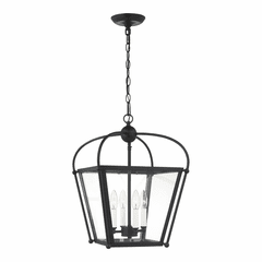 Sea Gull Charleston Small 4-LT Foyer Light - Midnight Black - 5191004-112 Sea Gull Charleston Small 4-LT Foyer Light - Midnight Black - 5191004-112