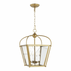 Sea Gull Charleston Small 4-LT Foyer Light - Satin Brass - 5191004-848