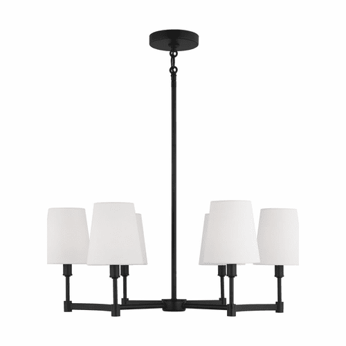 Sea Gull Chatfield 6-LT Chandelier - Midnight Black - 3001806-112
