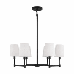 Sea Gull Chatfield 6-LT Chandelier - Midnight Black - 3001806-112