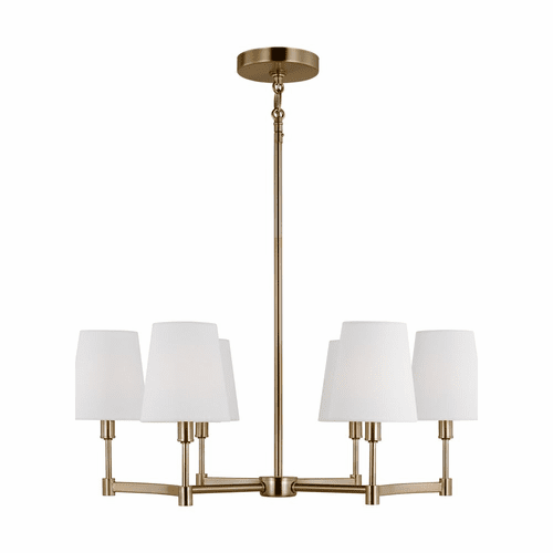 Sea Gull Chatfield 6-LT Chandelier - Satin Brass - 3001806-848