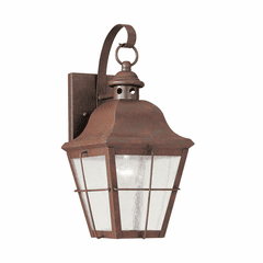 Sea Gull Chatham 1-LT Outdoor Wall Lantern - Weathered Copper - 8462-44