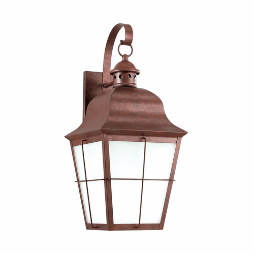 Sea Gull Chatham 1-LT Outdoor Wall Lantern - Weathered Copper - 8463DEN3-44