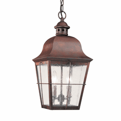 Sea Gull Chatham 2-LT Outdoor Pendant - Weathered Copper - 6062-44