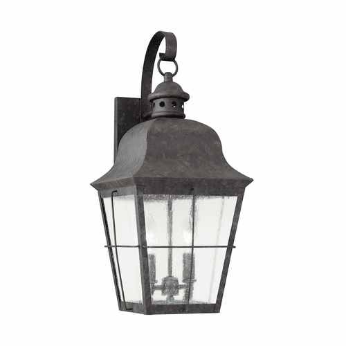 Sea Gull Chatham 2-LT Outdoor Wall Lantern - Oxidized Bronze - 8463-46