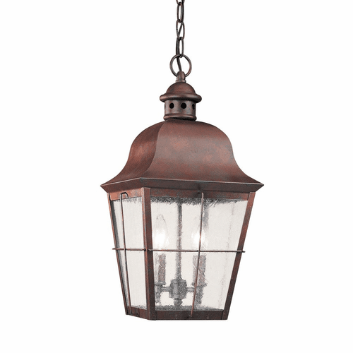 Sea Gull Chatham Two Light Outdoor Pendant - Weathered Copper - 6062EN-44