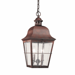 Sea Gull Chatham Two Light Outdoor Pendant - Weathered Copper - 6062EN-44