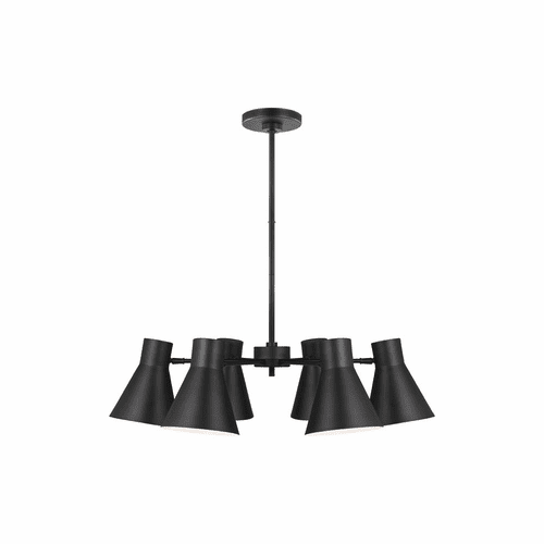 Sea Gull Chet 6-LT Chandelier - Midnight Black - 3000506-112