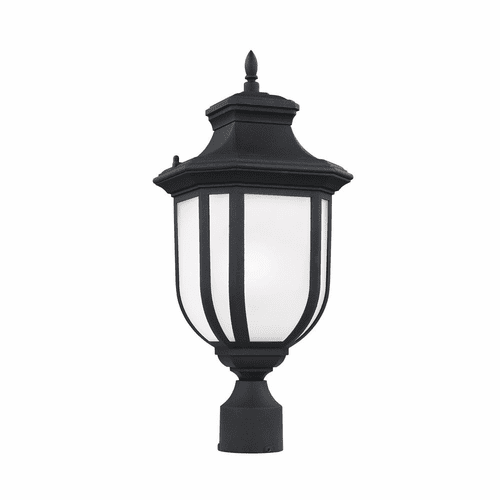 Sea Gull Childress 1-LT Outdoor Post Lantern - Black - 8236301-12