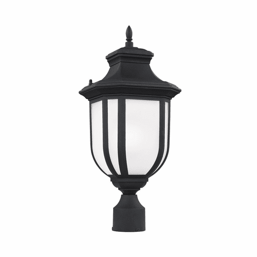 Sea Gull Childress 1-LT Outdoor Post Lantern - Black - 8236301EN3-12