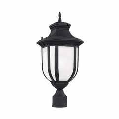 Sea Gull Childress 1-LT Outdoor Post Lantern - Black - 8236301EN3-12