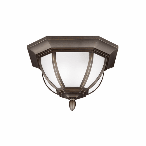 Sea Gull Childress 2-LT Outdoor Ceiling Flush Mount - Antique Bronze - 7836302-71