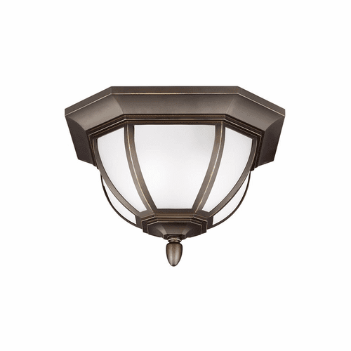 Sea Gull Childress 2-LT Outdoor Ceiling Flush Mount - Bronze - 7836302EN3-71