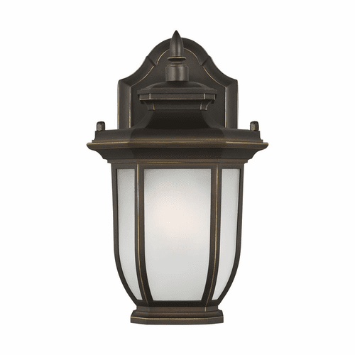 Sea Gull Childress Extra Small 1-LT Outdoor Wall Lantern - Bronze - 8436301-71