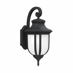 Sea Gull Childress Large 1-LT Outdoor Wall Lantern - Black - 8736301-12