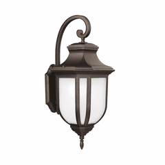 Sea Gull Childress Medium 1-LT Outdoor Wall Lantern - Antique Bronze - 8636301-71