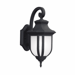 Sea Gull Childress Medium 1-LT Outdoor Wall Lantern - Black - 8636301-12