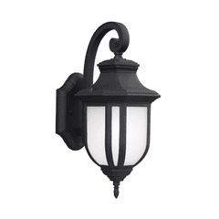 Sea Gull Childress Medium 1-LT Outdoor Wall Lantern - Black - 8636301EN3-12