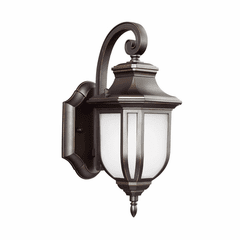 Sea Gull Childress Small 1-LT Outdoor Wall Lantern - Antique Bronze - 8536301-71